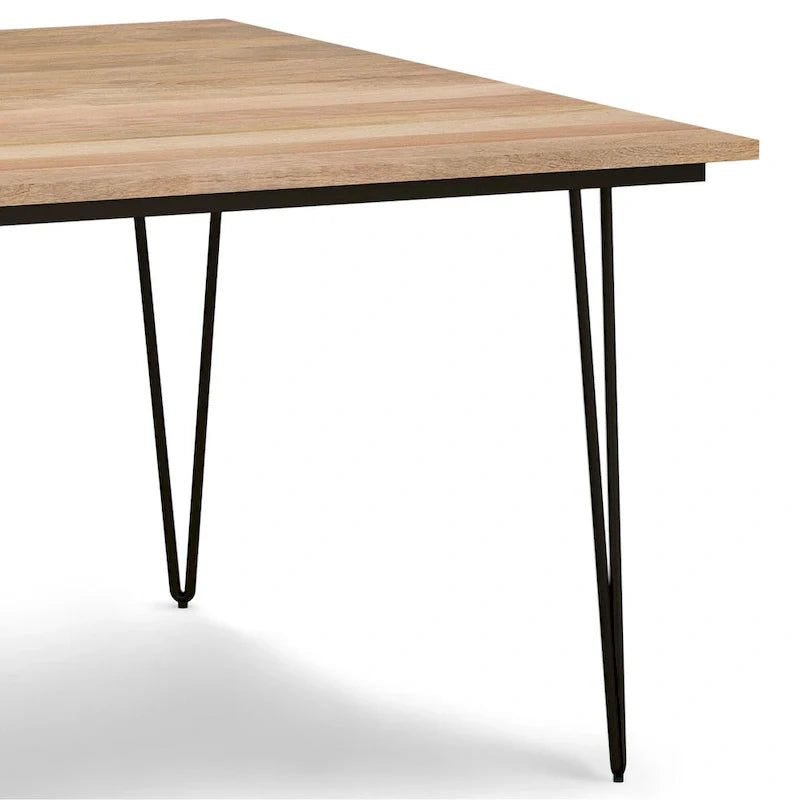 Table à manger industrielle en bois Moreno WYNDENHALL