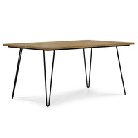 Table à manger industrielle en bois Moreno WYNDENHALL
