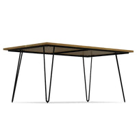 Table à manger industrielle en bois Moreno WYNDENHALL