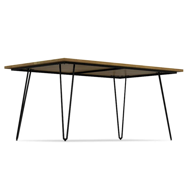 Table à manger industrielle en bois Moreno WYNDENHALL
