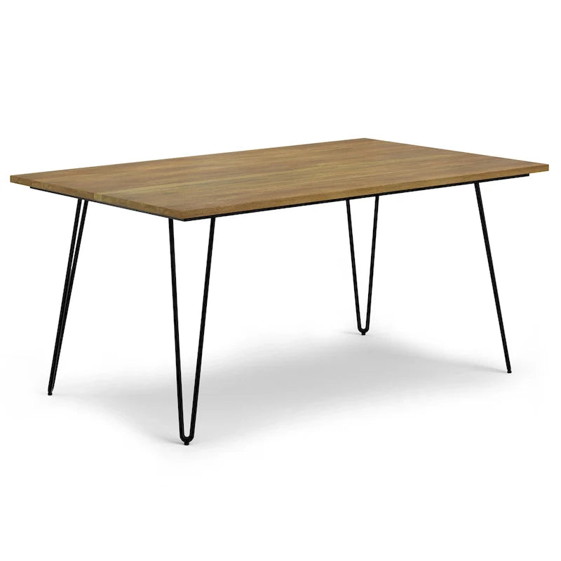 Table à manger industrielle en bois Moreno WYNDENHALL