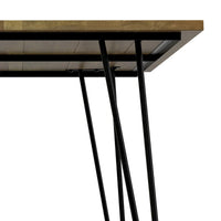 Table à manger industrielle en bois Moreno WYNDENHALL