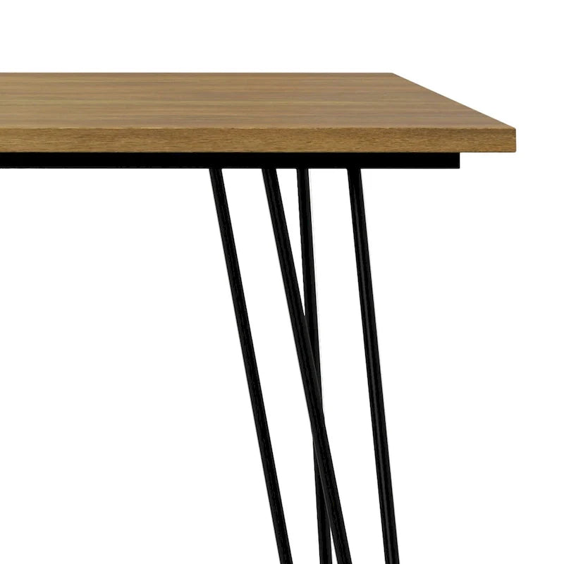 Table à manger industrielle en bois Moreno WYNDENHALL