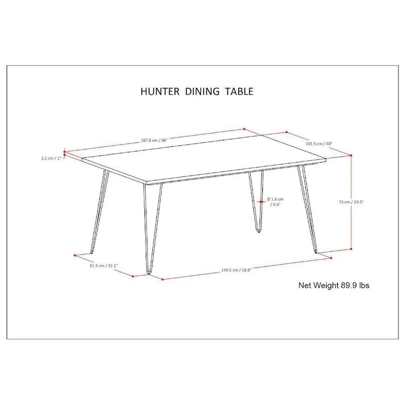 Table à manger industrielle en bois Moreno WYNDENHALL