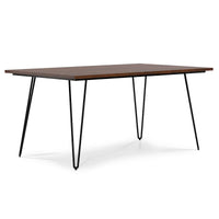 Table à manger industrielle en bois Moreno WYNDENHALL