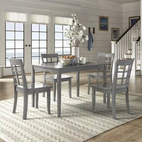 Ensemble de salle à manger rectangulaire 5 pièces Wilmington II 48 pouces gris antique par iNSPIRE Q Classic