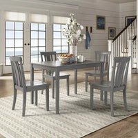 Ensemble de salle à manger rectangulaire 5 pièces Wilmington II 48 pouces gris antique par iNSPIRE Q Classic