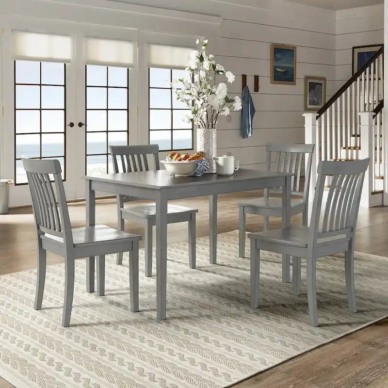 Ensemble de salle à manger rectangulaire 5 pièces Wilmington II 48 pouces gris antique par iNSPIRE Q Classic
