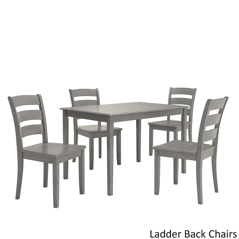 Ensemble de salle à manger rectangulaire 5 pièces Wilmington II 48 pouces gris antique par iNSPIRE Q Classic