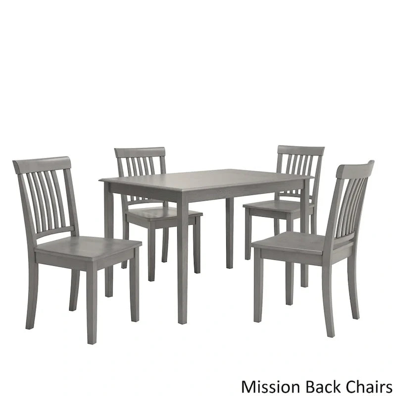 Ensemble de salle à manger rectangulaire 5 pièces Wilmington II 48 pouces gris antique par iNSPIRE Q Classic