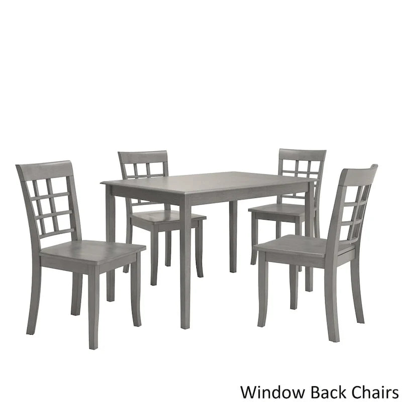 Ensemble de salle à manger rectangulaire 5 pièces Wilmington II 48 pouces gris antique par iNSPIRE Q Classic