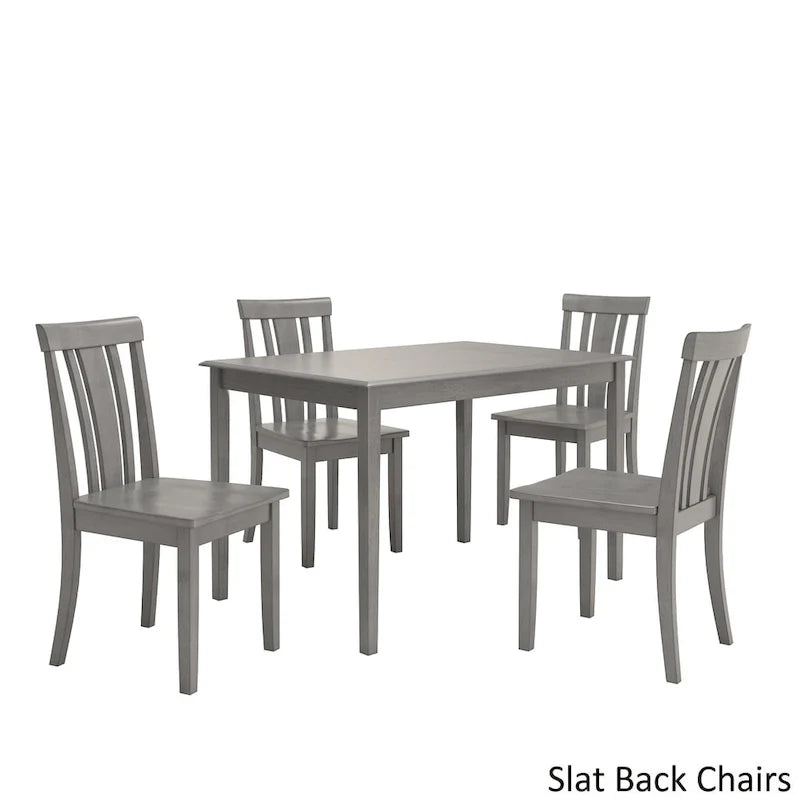 Ensemble de salle à manger rectangulaire 5 pièces Wilmington II 48 pouces gris antique par iNSPIRE Q Classic