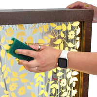 Fontaine d'extérieur Sunnydaze 47,25 H Wisteria Vines en zinc avec lumières LED blanc chaud