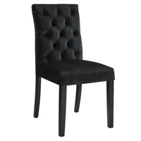 Chaises de salle à manger Duchess en velours Performance - Lot de 2
