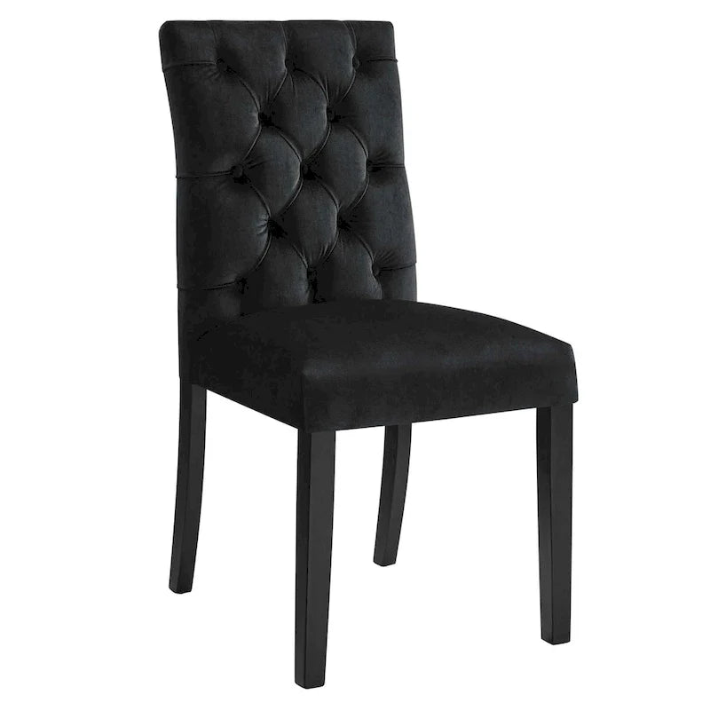 Chaises de salle à manger Duchess en velours Performance - Lot de 2