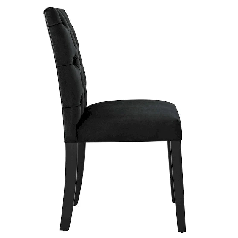 Chaises de salle à manger Duchess en velours Performance - Lot de 2