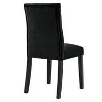 Chaises de salle à manger Duchess en velours Performance - Lot de 2