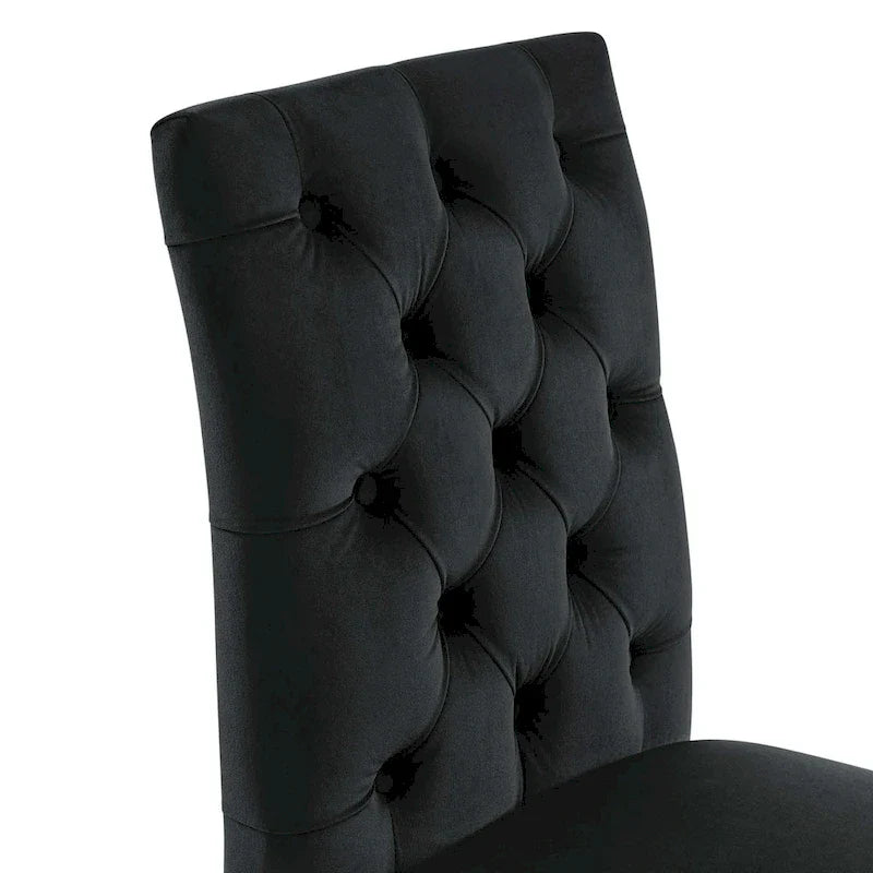 Chaises de salle à manger Duchess en velours Performance - Lot de 2