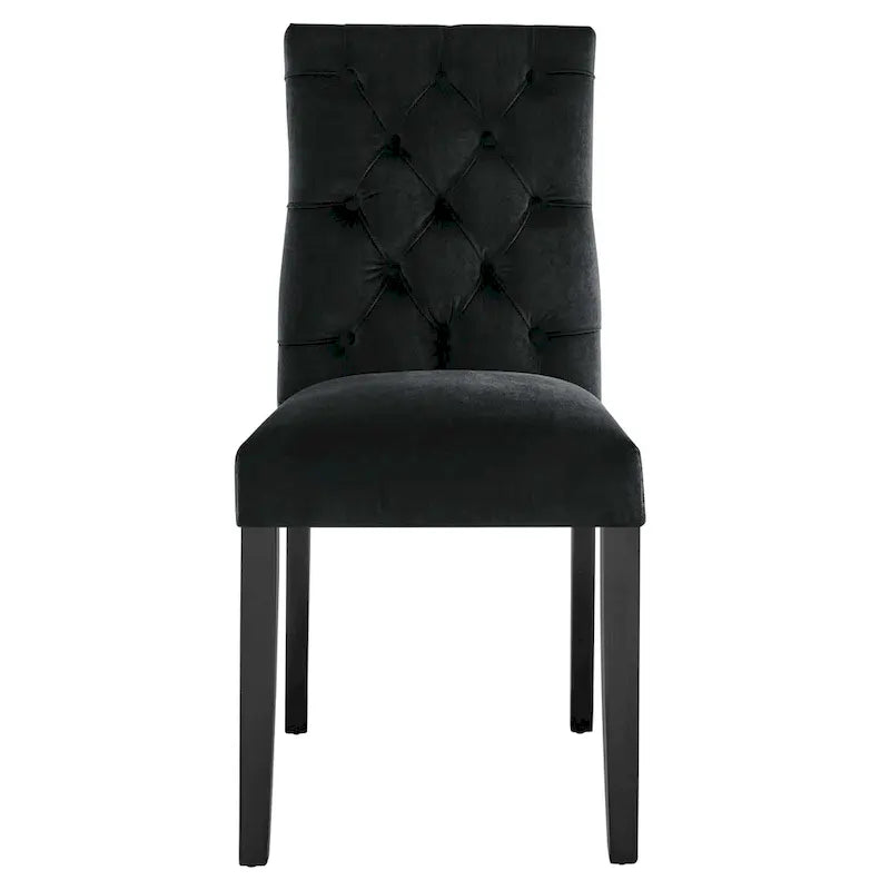Chaises de salle à manger Duchess en velours Performance - Lot de 2