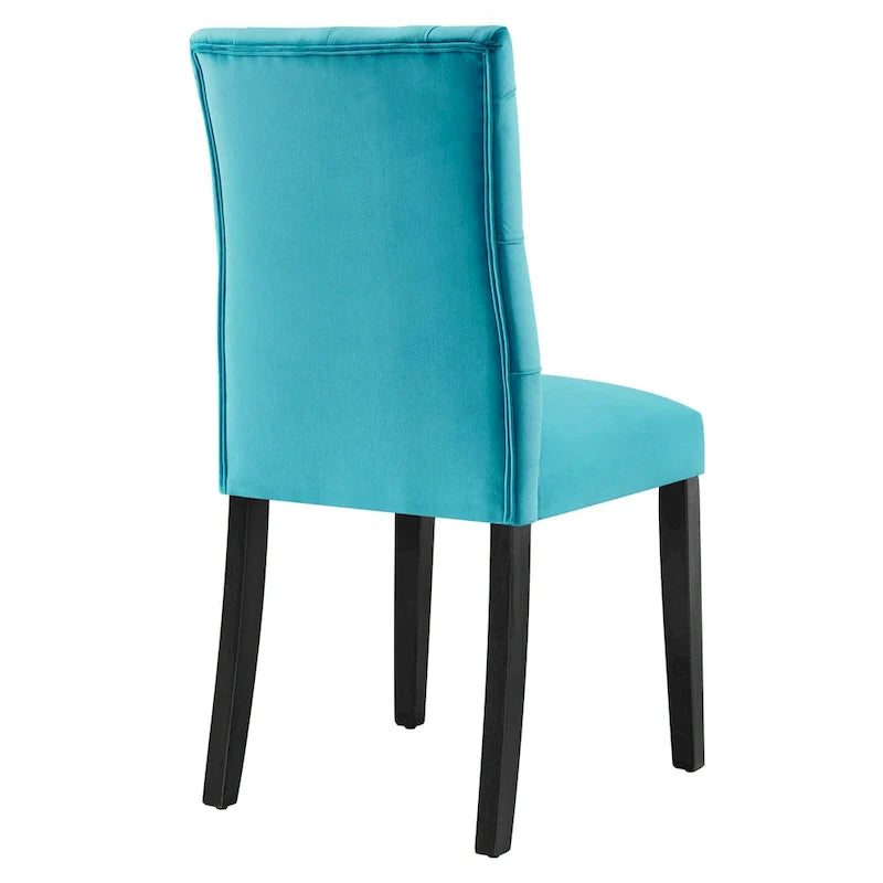Chaises de salle à manger Duchess en velours Performance - Lot de 2