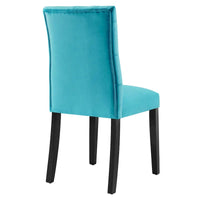 Chaises de salle à manger Duchess en velours Performance - Lot de 2