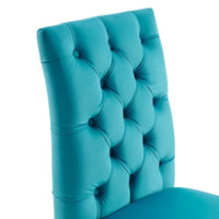 Chaises de salle à manger Duchess en velours Performance - Lot de 2