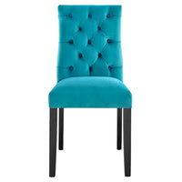 Chaises de salle à manger Duchess en velours Performance - Lot de 2