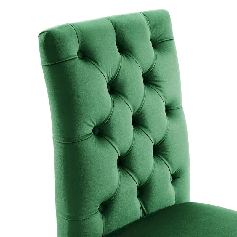 Chaises de salle à manger Duchess en velours Performance - Lot de 2