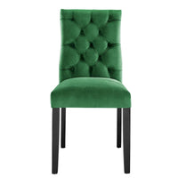 Chaises de salle à manger Duchess en velours Performance - Lot de 2