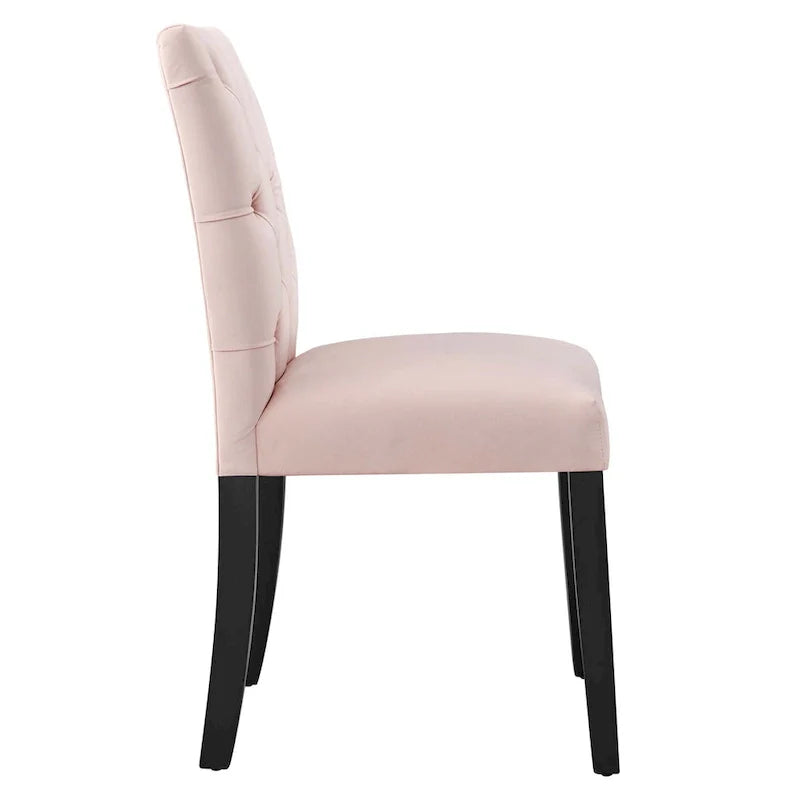 Chaises de salle à manger Duchess en velours Performance - Lot de 2