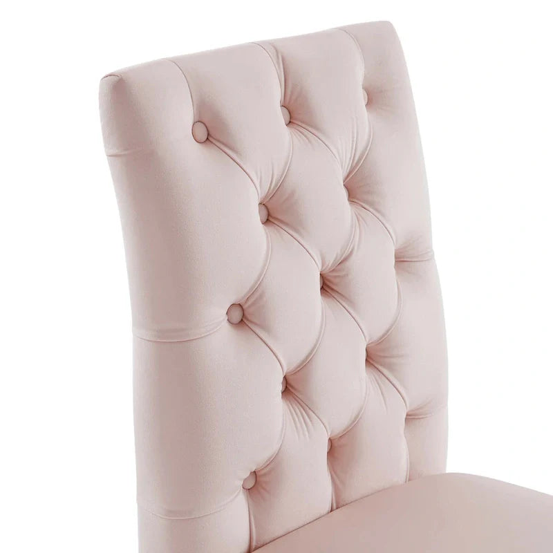 Chaises de salle à manger Duchess en velours Performance - Lot de 2