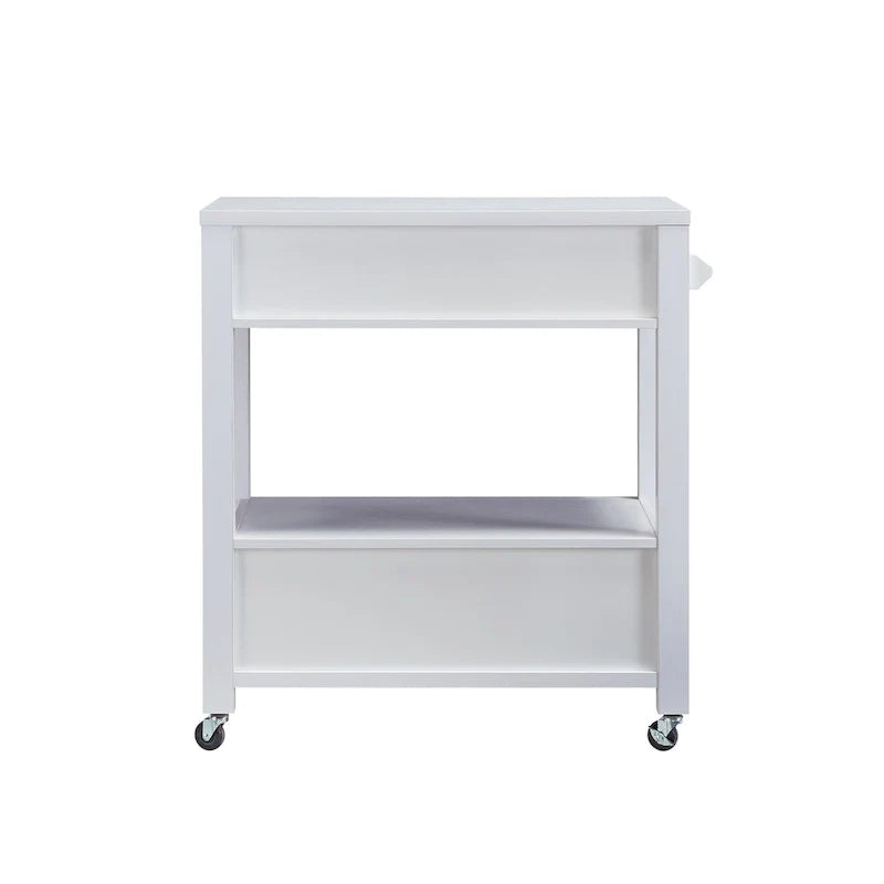 Desserte à roulettes moderne 2 tiroirs avec porte-serviettes Newsom par Furniture of America