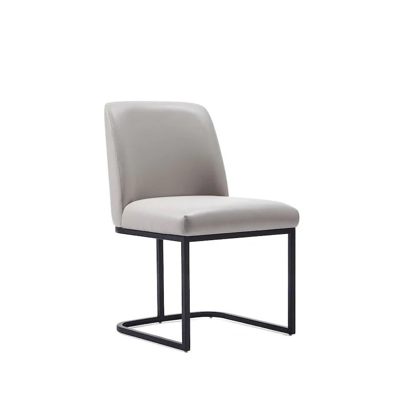 Manhattan Comfort Serena - Chaise de salle à manger en similicuir (lot de 2)