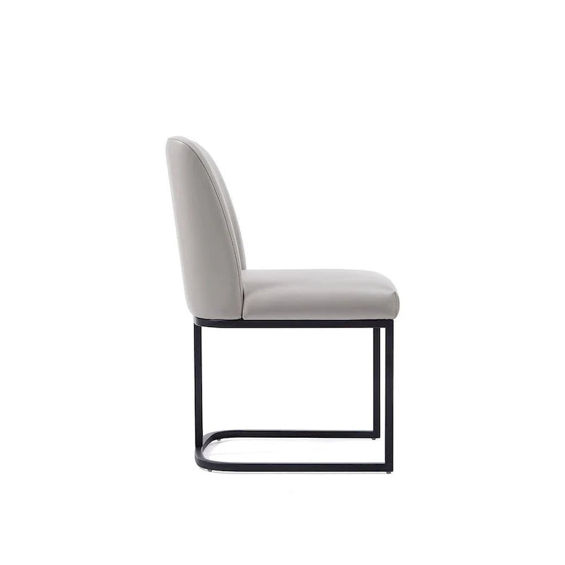 Manhattan Comfort Serena - Chaise de salle à manger en similicuir (lot de 2)
