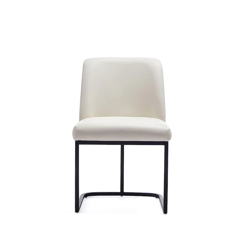 Manhattan Comfort Serena - Chaise de salle à manger en similicuir (lot de 2)