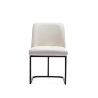 Manhattan Comfort Serena - Chaise de salle à manger en similicuir (lot de 2)