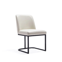 Manhattan Comfort Serena - Chaise de salle à manger en similicuir (lot de 2)