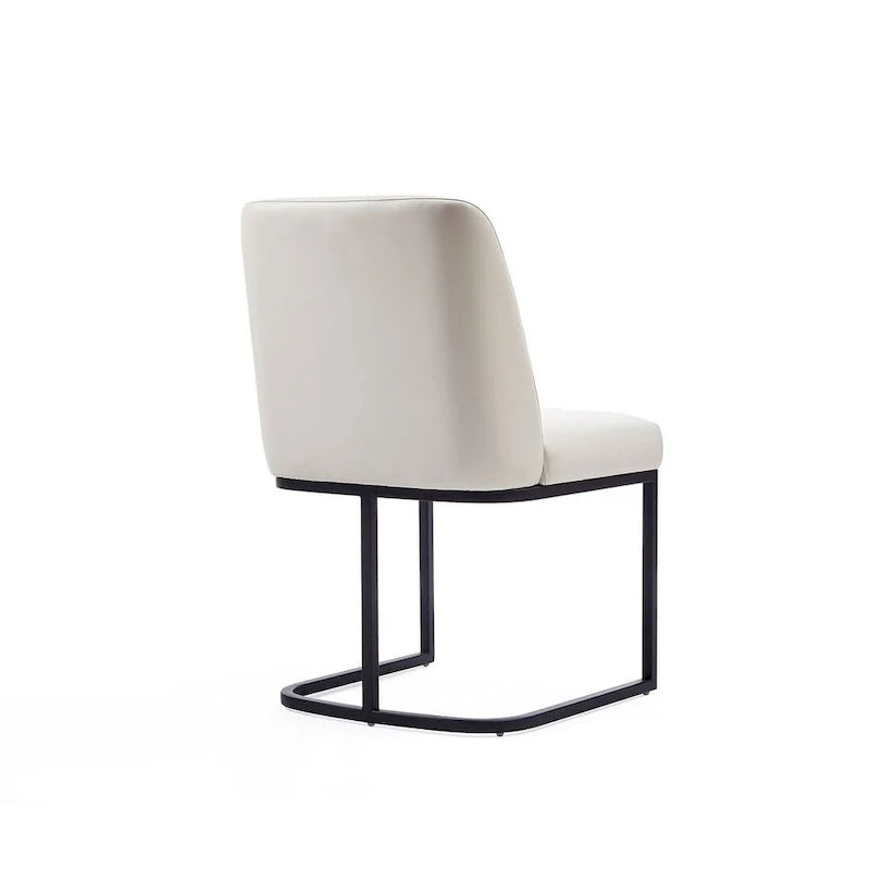 Manhattan Comfort Serena - Chaise de salle à manger en similicuir (lot de 2)