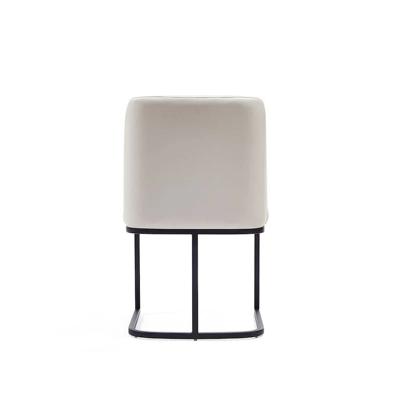 Manhattan Comfort Serena - Chaise de salle à manger en similicuir (lot de 2)