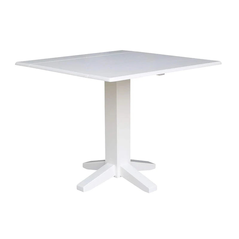 Table à manger carrée à double abattant