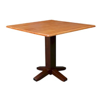 Table à manger carrée à double abattant