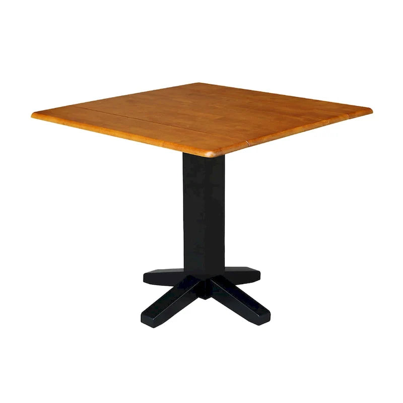 Table à manger carrée à double abattant
