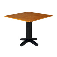 Table à manger carrée à double abattant