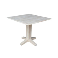 Table à manger carrée à double abattant