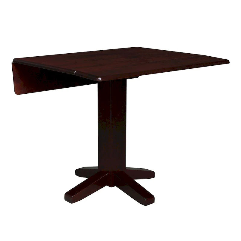 Table à manger carrée à double abattant