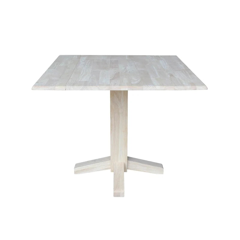 Table à manger carrée à double abattant