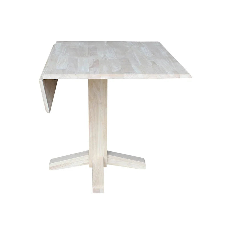 Table à manger carrée à double abattant