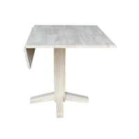 Table à manger carrée à double abattant