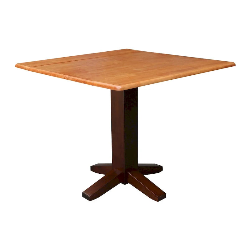 Table à manger carrée à double abattant