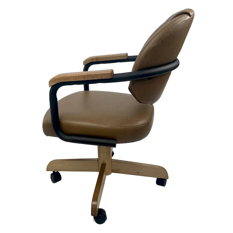 Chaise de cuisine à roulettes pivotante et inclinable M-79 - Siège de 45,7 cm